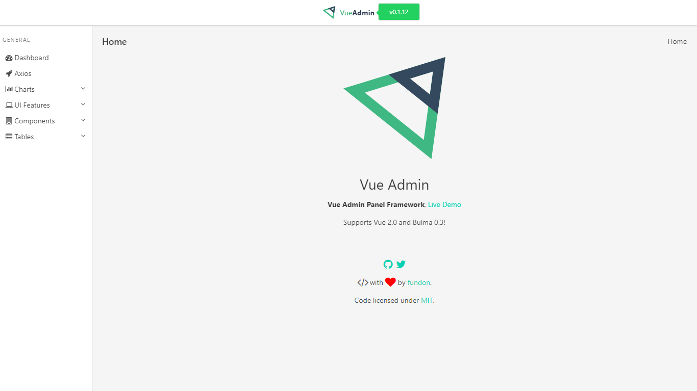 vue admin