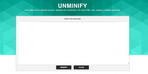 un minify css