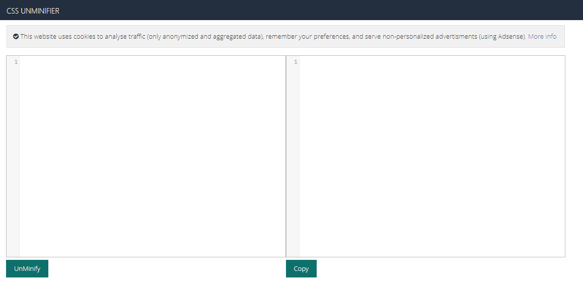 CSS Unminifier