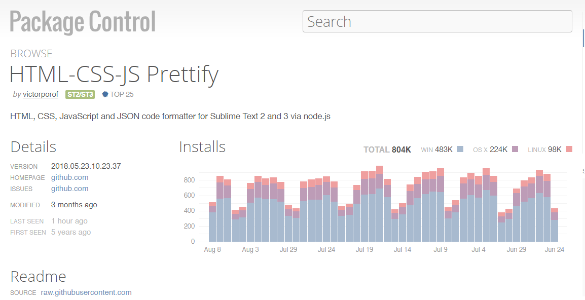 HTML-CSS-JS Prettify Sublime