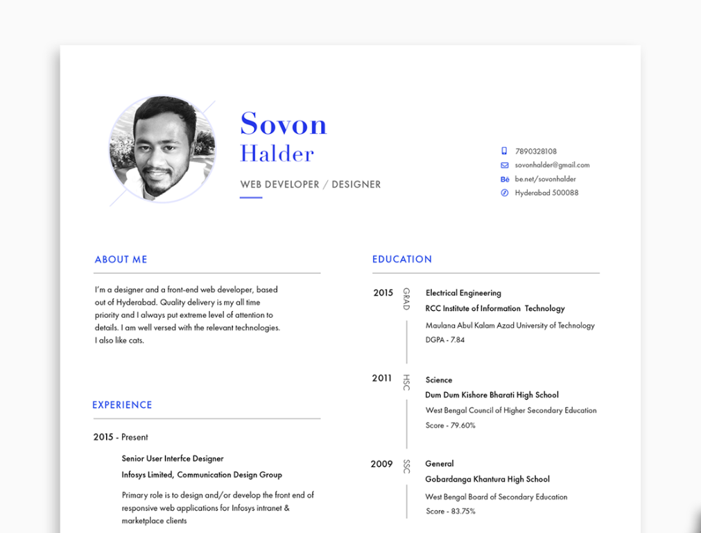 Minimal Resume Template