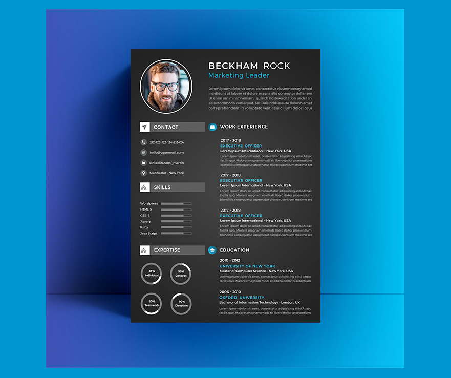 Professional Resume CV Template