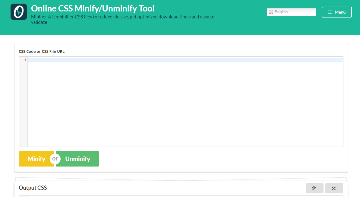 Online CSS Minify/Unminify Tool